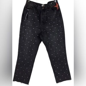 Simple Society Straight Super High rise Button Fly Jeans